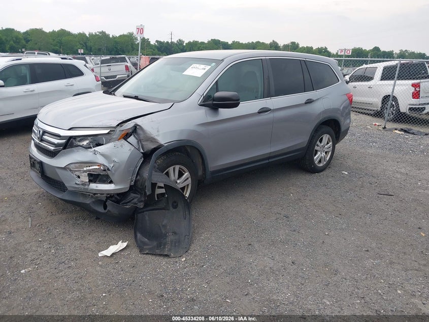 2017 Honda Pilot Lx 5FNYF6H12HB056214 photo 1