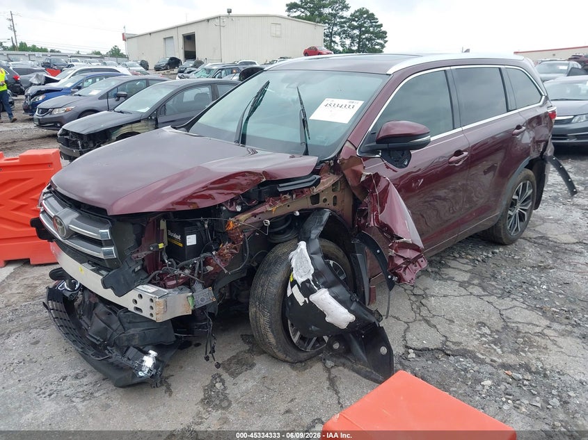 Vin: 5tddzrfhxks931274, lot: 45832269, toyota highlander limited 20192