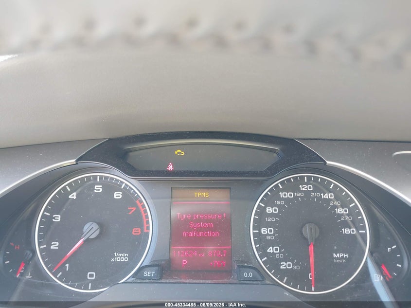 2009 AUDI A4 SEDAN 2.0L I-4 DI, DOHC, VVT, TURBO, 211HP