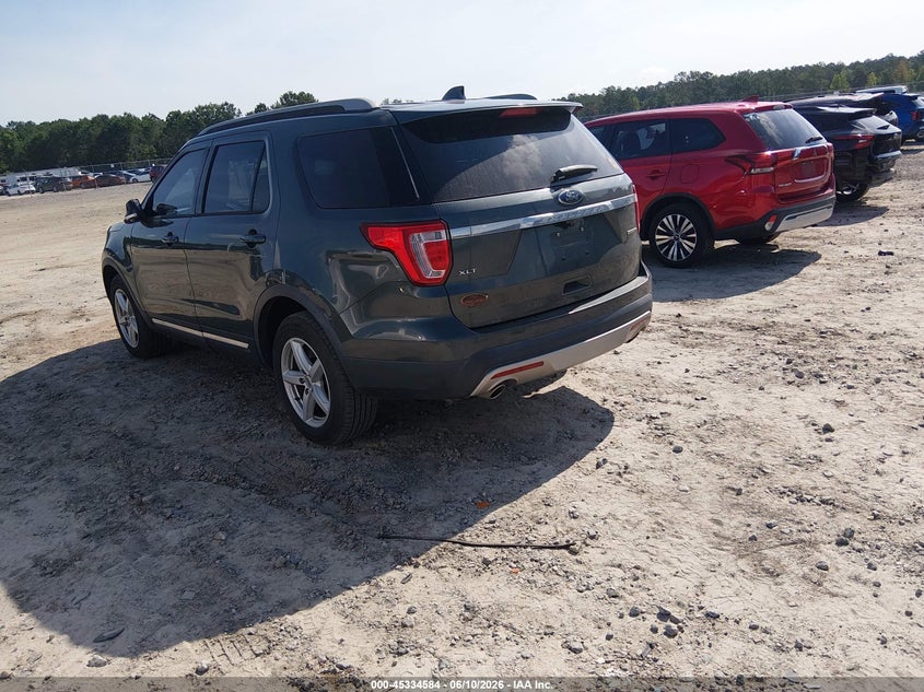 Vin: 1fm5k7d85ggd10554, lot: 45832520, ford explorer xlt 20163