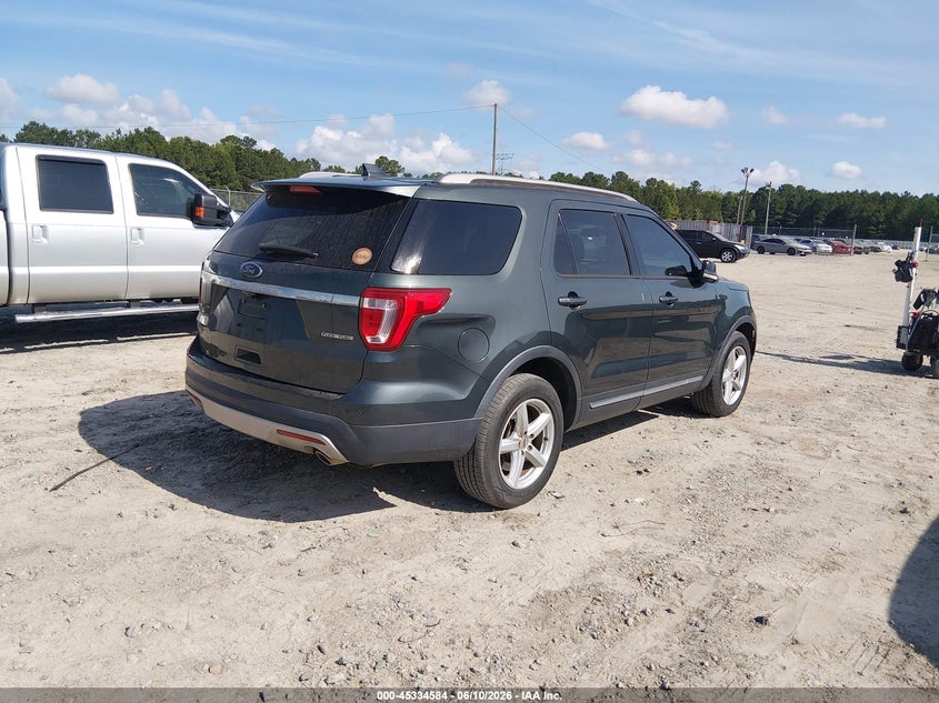 Vin: 1fm5k7d85ggd10554, lot: 45832520, ford explorer xlt 20164