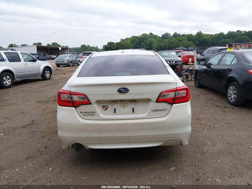2015 SUBARU LEGACY SEDAN 2.5L H-4 DOHC, VVT, 175HP
