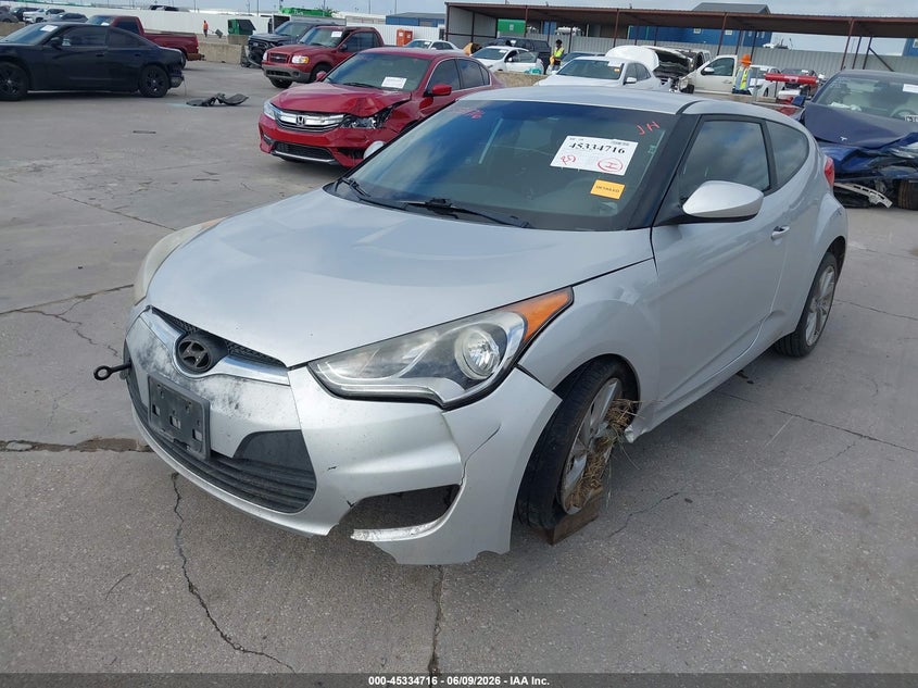 Vin: kmhtc6ad6gu297816, lot: 45832652, hyundai veloster 20162
