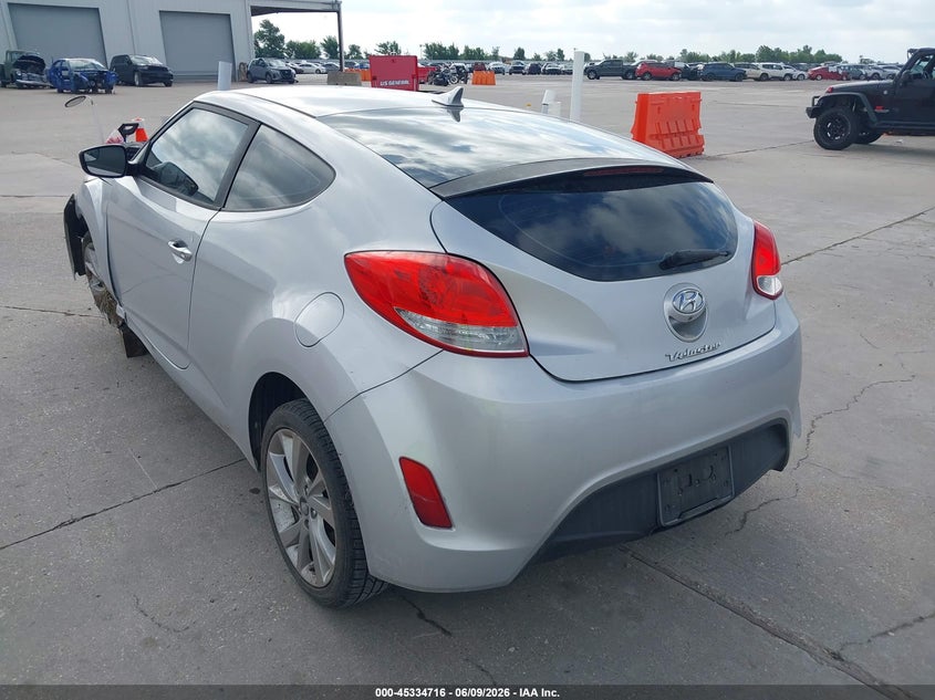 Vin: kmhtc6ad6gu297816, lot: 45832652, hyundai veloster 20163