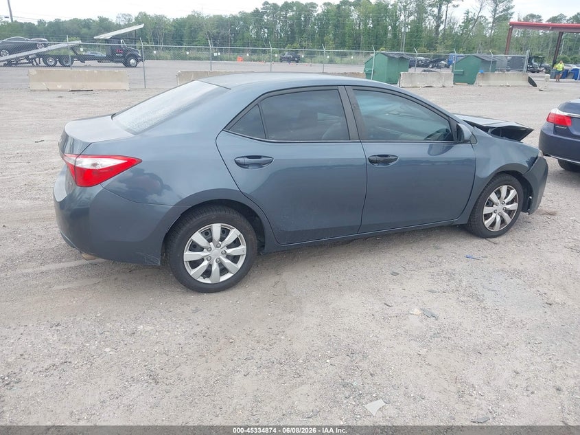 2016 TOYOTA COROLLA SEDAN 1.8L I-4 DOHC, VVT, 132HP