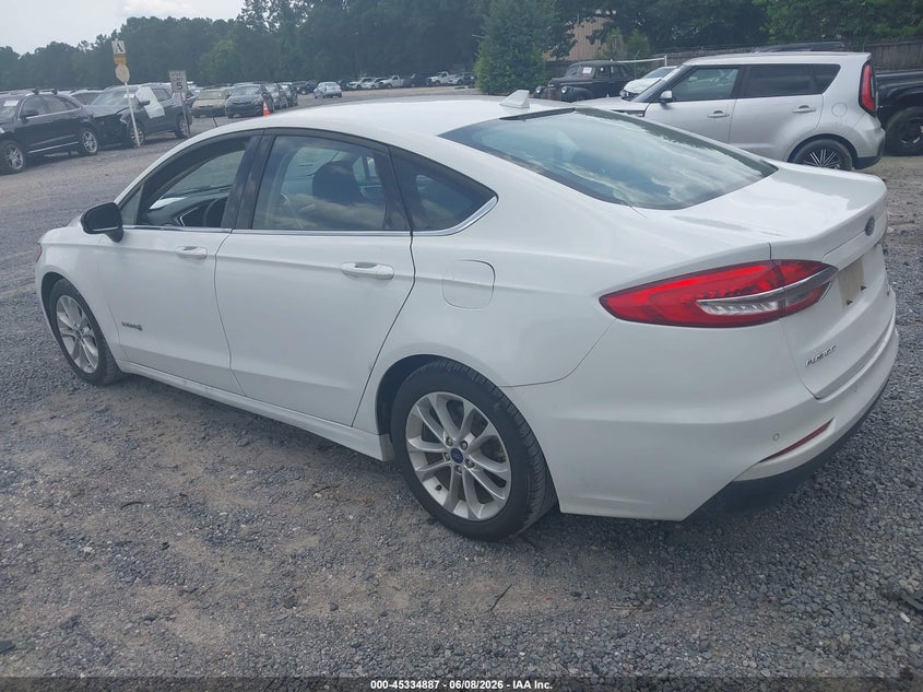 Vin: 3fa6p0lu7kr211449, lot: 45832823, ford fusion hybrid se 20193