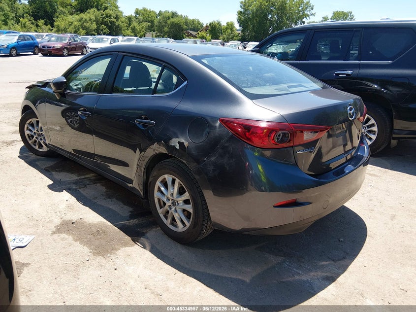Vin: jm1bm1u76g1332152, lot: 45832893, mazda mazda3 i sport 20163
