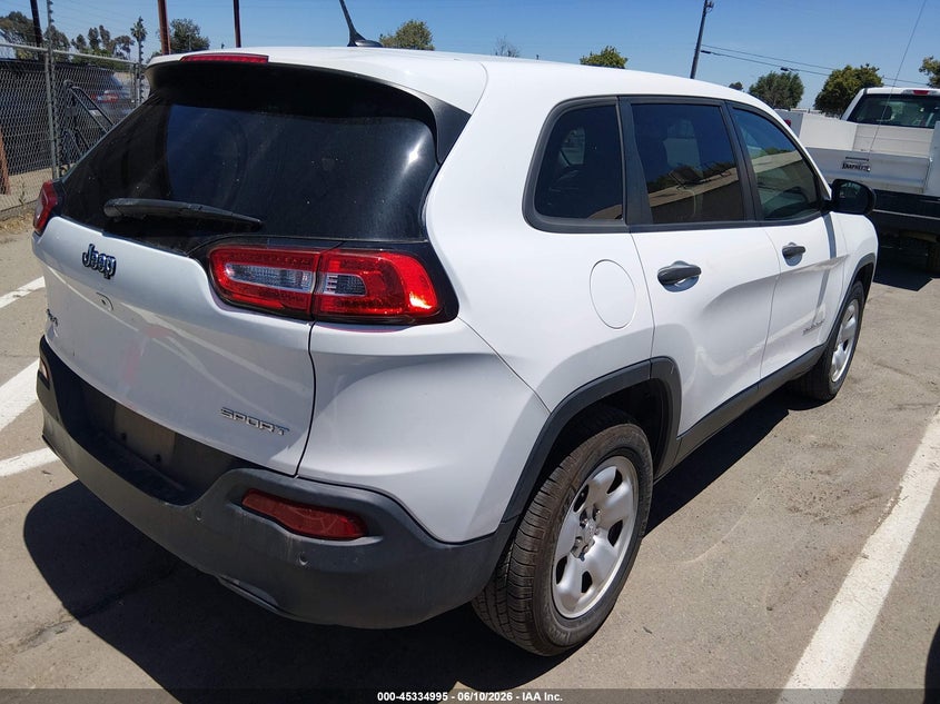 2017 Jeep Cherokee Sport 4X4 VIN: 1C4PJMAB0HD225042 Lot: 45334995