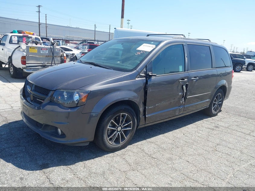 Vin: 2c4rdgeg3hr731744, lot: 45833006, dodge grand caravan gt 20172