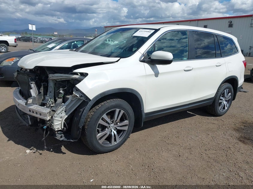 Vin: 5fnyf6h5xjb034955, lot: 45833016, honda pilot ex-l 20182