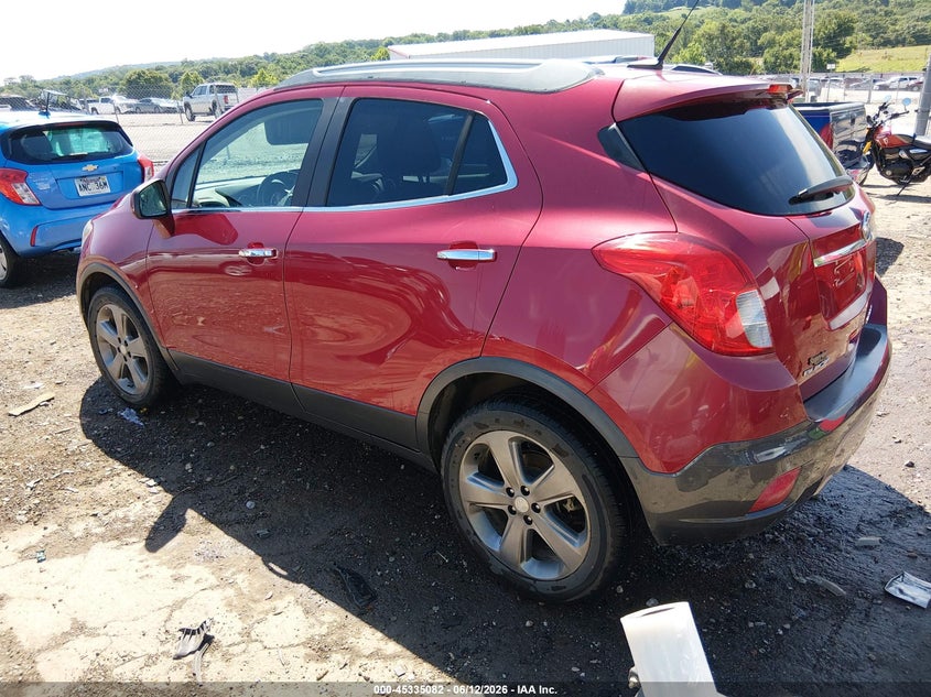 Vin: kl4cjasb1db180639, lot: 45833018, buick encore 20133