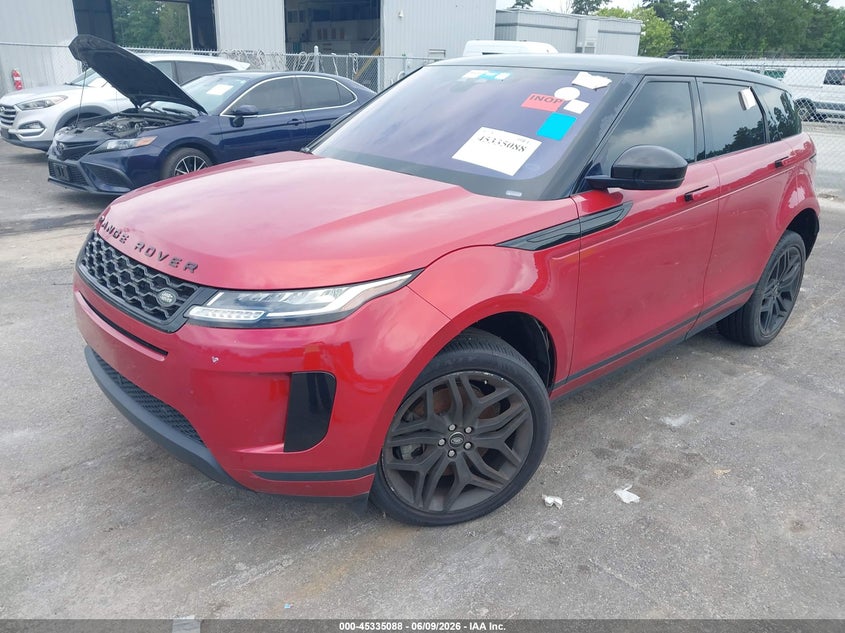 Vin: salzj2fx8lh020628, lot: 45833024, land rover range rover evoque s 20202
