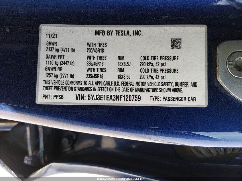 AtlanticExpress - Tesla Model 3