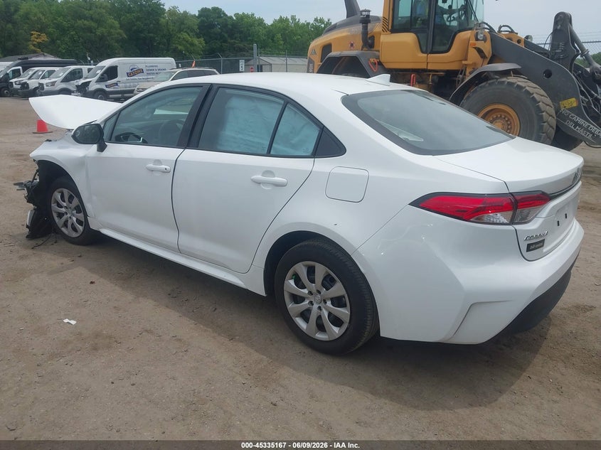 Vin: 5yfb4mde2sp252643, lot: 45833103, toyota corolla le 20253
