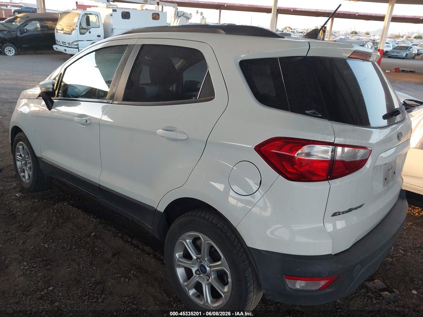 Vin: maj3s2ge3kc309621, lot: 45833137, ford ecosport se 20193
