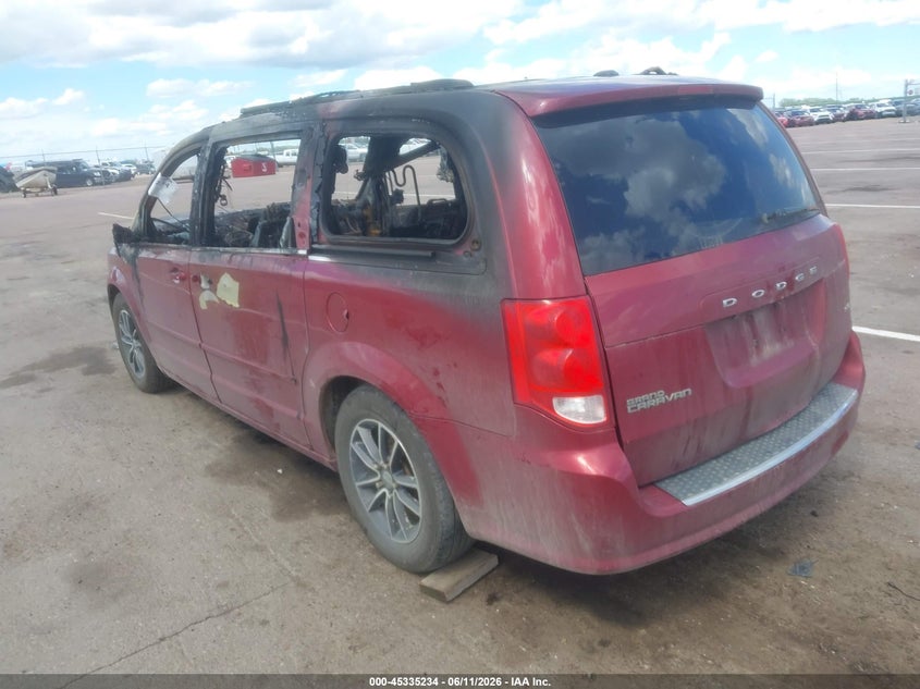 Vin: 2c4rdgcg4gr126049, lot: 45833170, dodge grand caravan sxt 20163