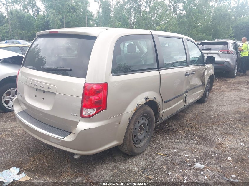 Vin: 2c4rdgbg8er298650, lot: 45833210, dodge grand caravan american value pkg 20144