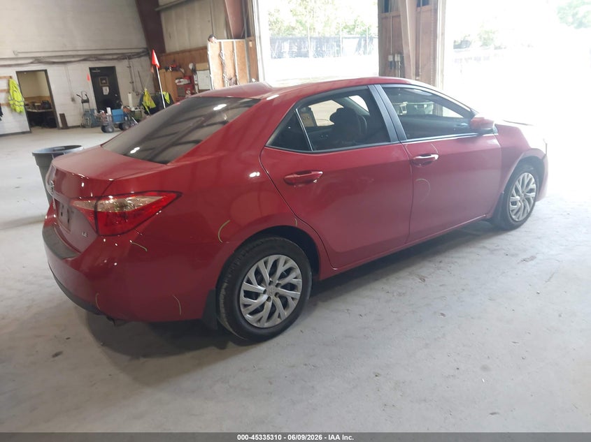 Vin: 2t1burhe1hc757296, lot: 45833246, toyota corolla le 20174