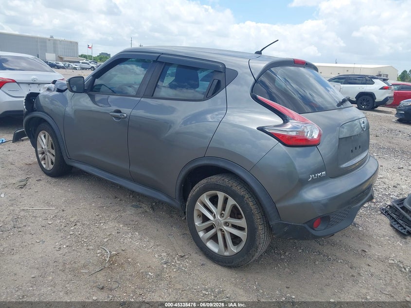 Vin: jn8af5mrxgt604869, lot: 45833412, nissan juke nismo/s/sl/sv 20163