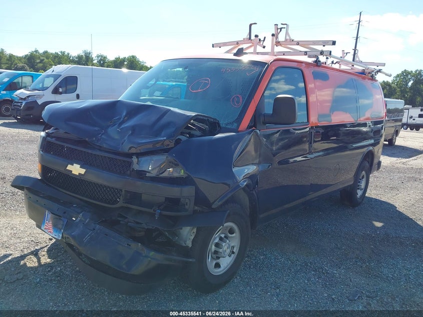 Vin: 1gczggf76n1212631, lot: 45833477, chevrolet express cargo rwd 3500 regular wheelbase wt 20222