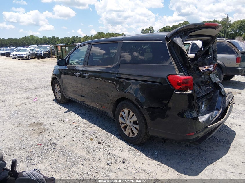 Vin: kndmb5c16h6233838, lot: 45833509, kia sedona lx 20173
