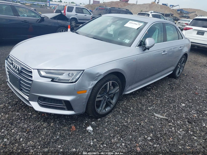 Vin: wauenaf41jn012327, lot: 45833609, audi a4 2.0t premium/2.0t tech premium 20182