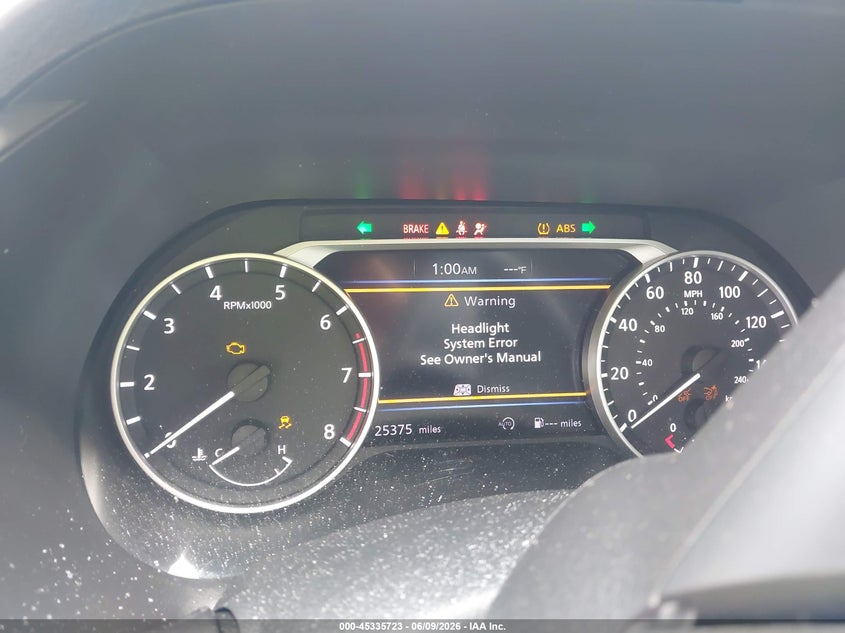 2025 NISSAN SENTRA 2.0L I-4 DI, DOHC, V(VIN: 3N1AB8DV6SY257517