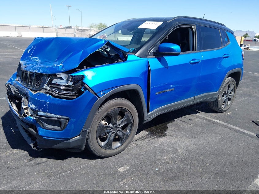Vin: 3c4njdbb4jt455236, lot: 45833682, jeep compass altitude 4x4 20182