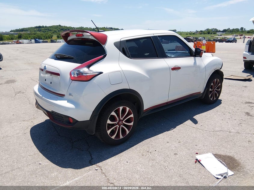 Vin: jn8af5mr6ft505528, lot: 45833750, nissan juke sl 20154