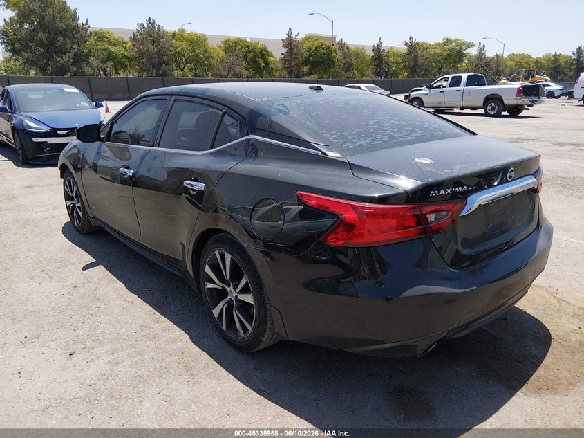 2017 NISSAN MAXIMA SEDAN 3.5L V-6 DOHC, VVT, 300HP