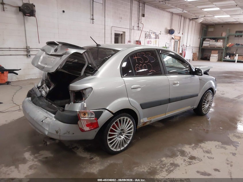 KIA RIO 2008 VIN KNADE123186384134