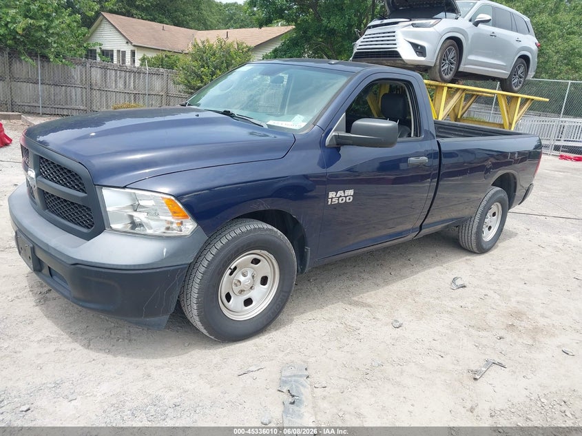 Vin: 3c6jr6dg1jg323577, lot: 45833946, ram 1500 tradesman  4x2 8' box 20182