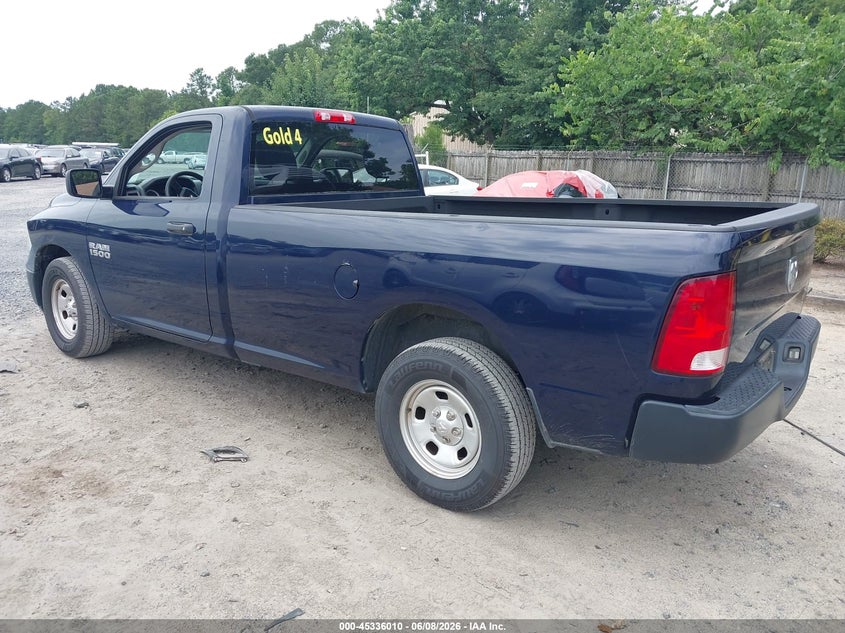 Vin: 3c6jr6dg1jg323577, lot: 45833946, ram 1500 tradesman  4x2 8' box 20183
