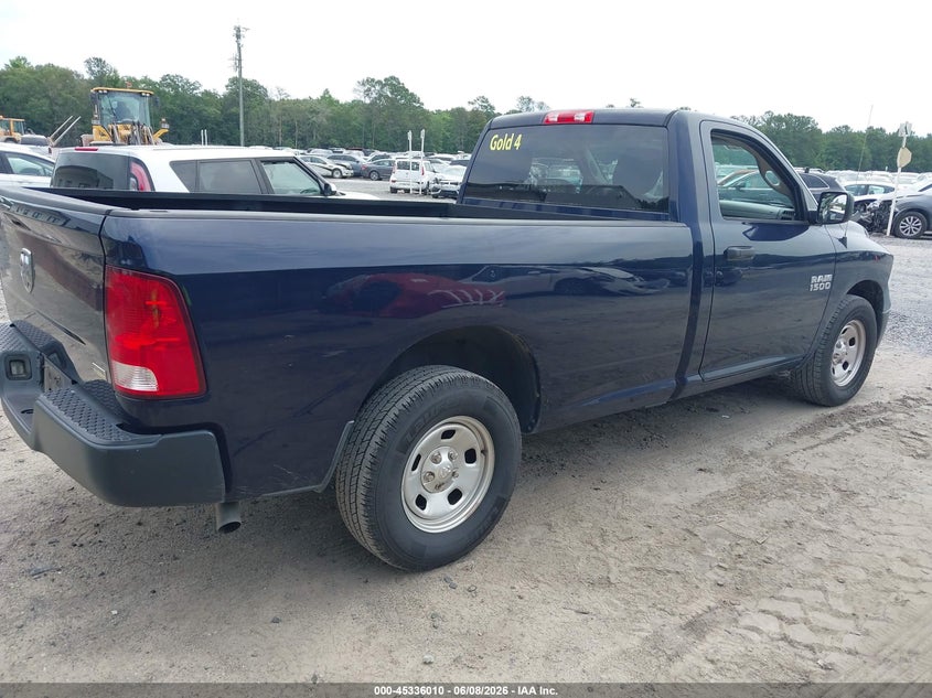Vin: 3c6jr6dg1jg323577, lot: 45833946, ram 1500 tradesman  4x2 8' box 20184