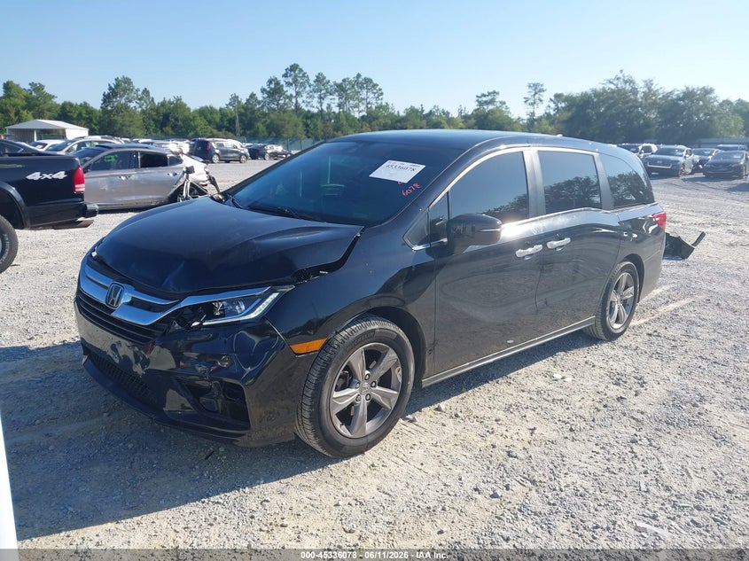 Vin: 5fnrl6h78lb020067, lot: 45834014, honda odyssey ex-l/ex-l w/navi   res 20202