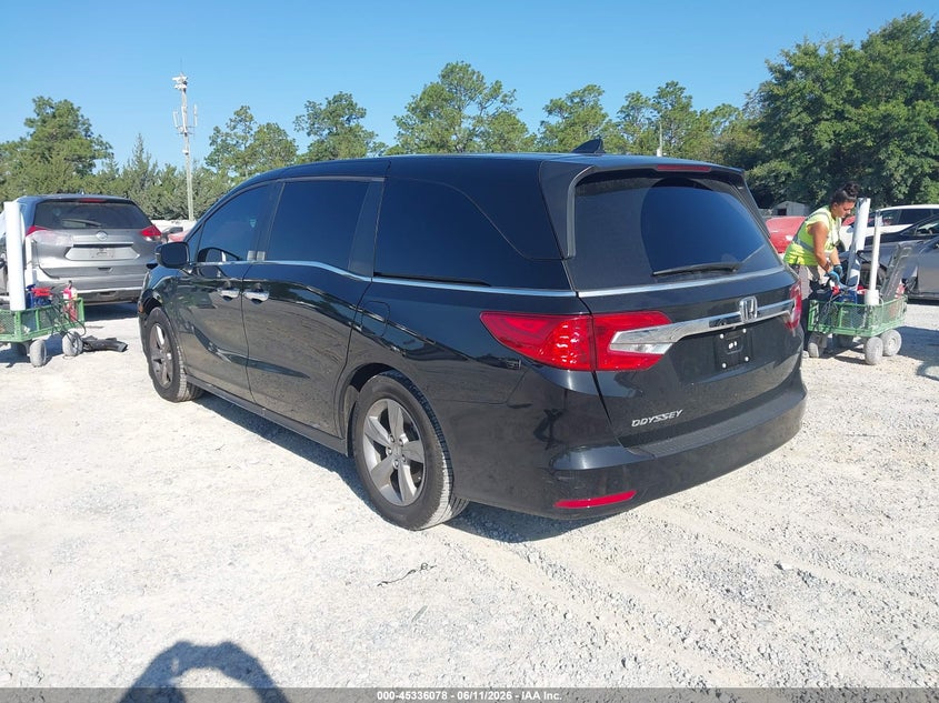 Vin: 5fnrl6h78lb020067, lot: 45834014, honda odyssey ex-l/ex-l w/navi   res 20203