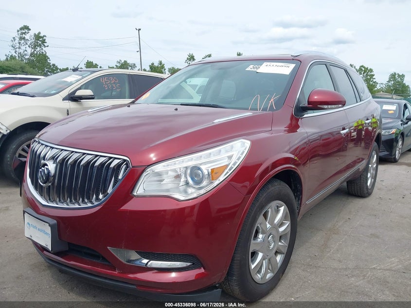Vin: 5gakrbkd5fj237372, lot: 45834035, buick enclave leather 20152
