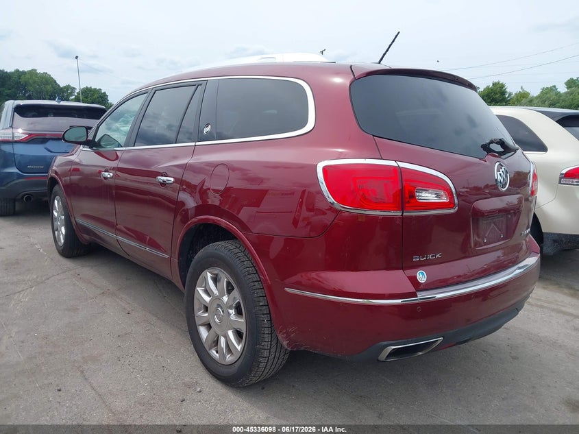Vin: 5gakrbkd5fj237372, lot: 45834035, buick enclave leather 20153
