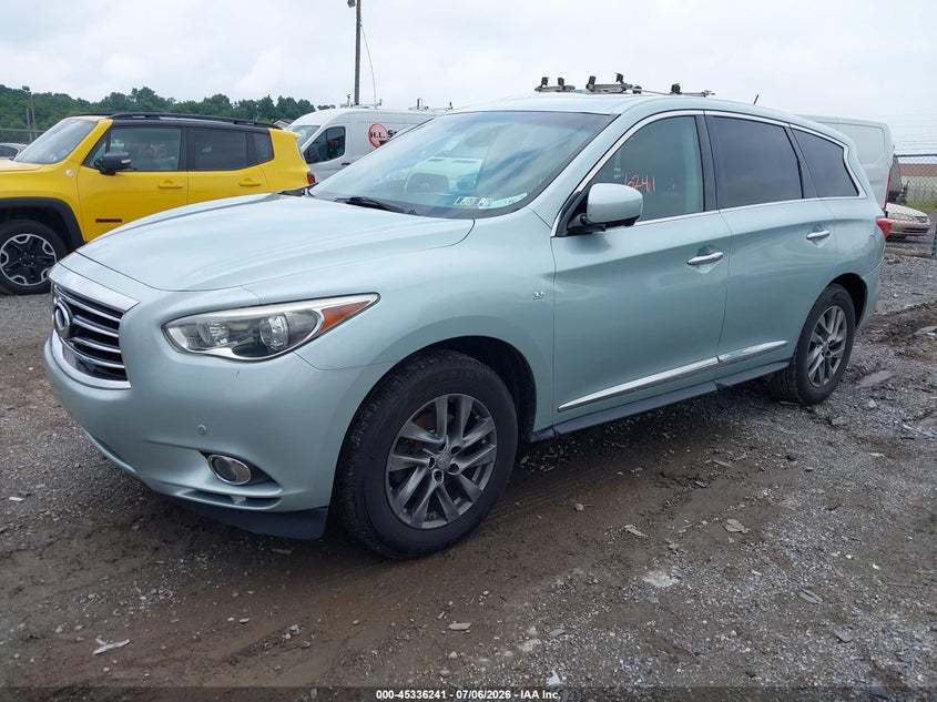 Vin: 5n1al0mm1ec535512, lot: 45834177, infiniti qx60 20142
