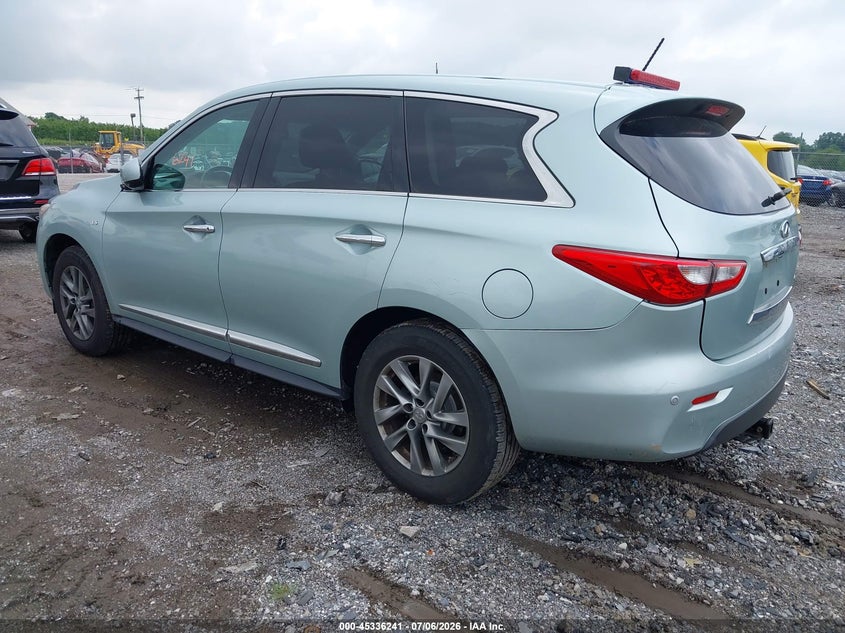 Vin: 5n1al0mm1ec535512, lot: 45834177, infiniti qx60 20143