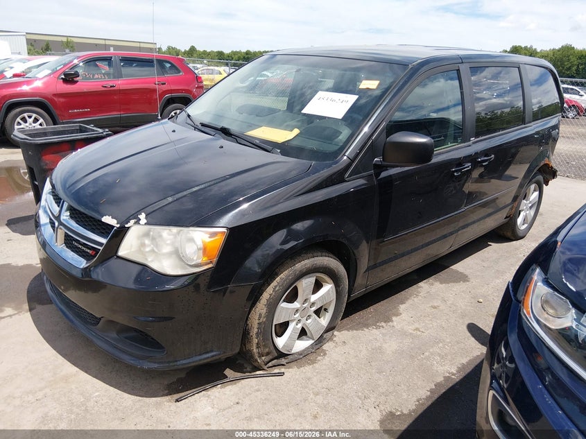 Vin: 2c4rdgbg0dr692206, lot: 45834185, dodge grand caravan se 20132