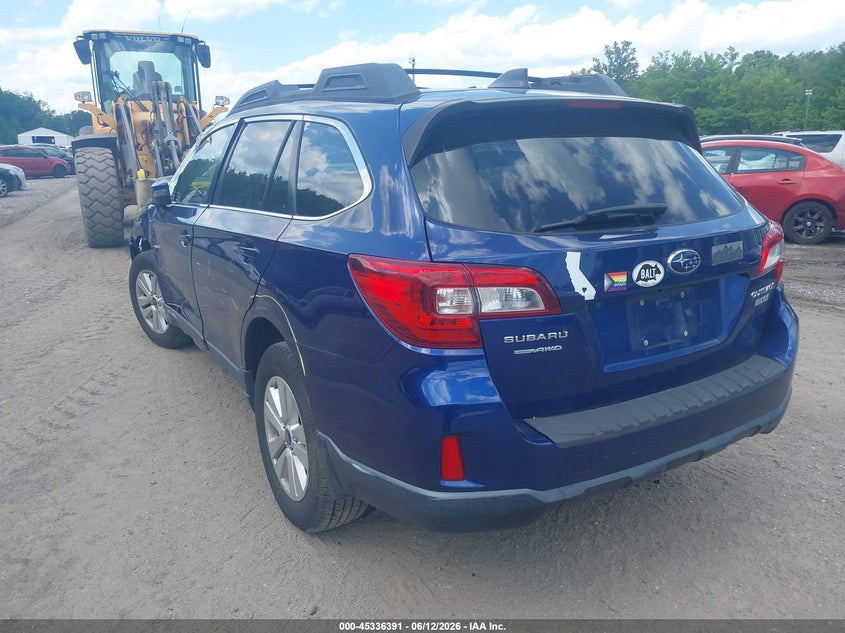 Vin: 4s4bsafc9h3228420, lot: 45834327, subaru outback 2.5i premium 20173