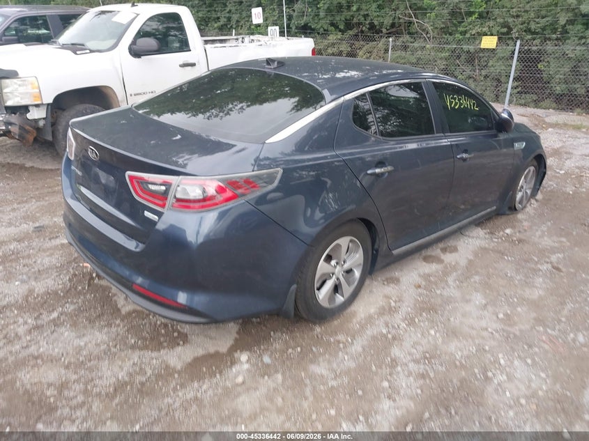 Vin: knagm4ad3f5081922, lot: 45834378, kia optima hybrid 20154