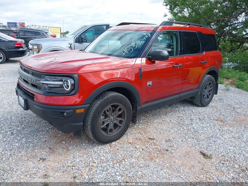 Vin: 3fmcr9b62rre21557, lot: 45834384, ford bronco sport big bend 20242