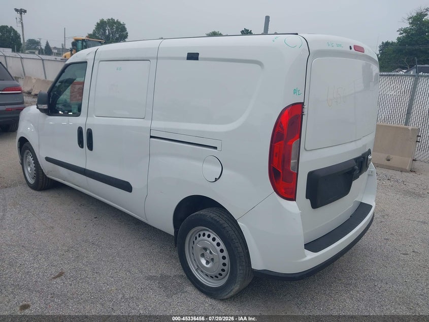 Vin: zfb636vpxn6v99605, lot: 45834392, ram promaster city cargo van 20223