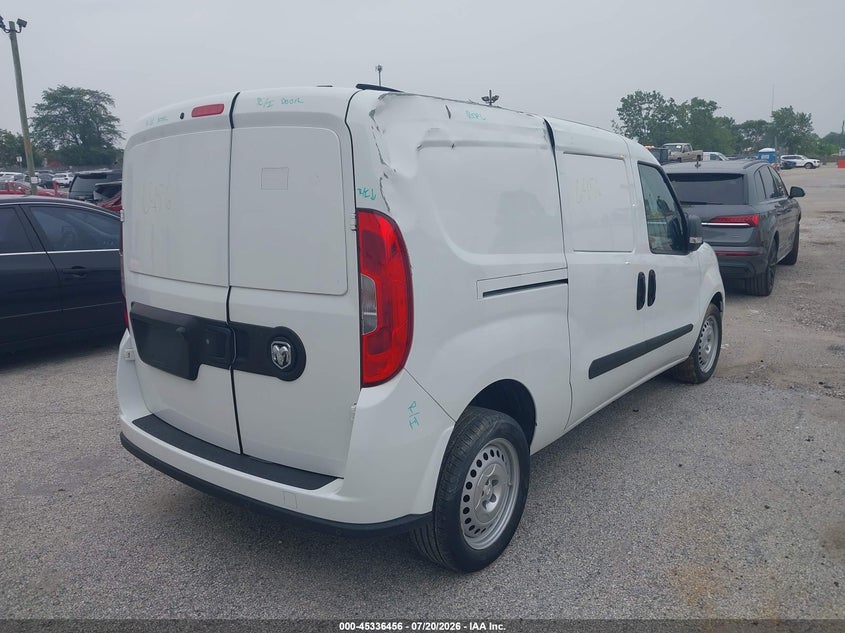Vin: zfb636vpxn6v99605, lot: 45834392, ram promaster city cargo van 20224