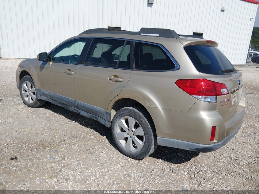 Vin: 4s4brccc5a3333621, lot: 45834395, subaru outback 2.5i premium 20103
