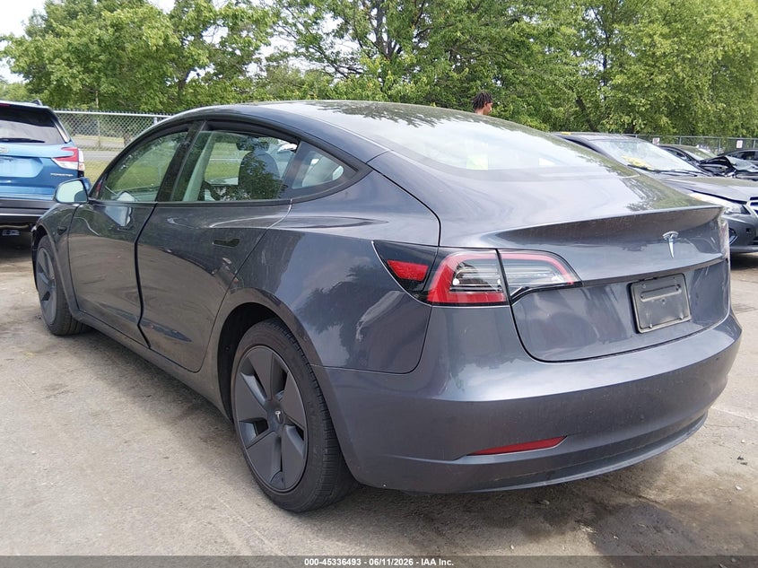 Vin: 5yj3e1eaxpf676814, lot: 45834428, tesla model 3 rear-wheel drive 20233
