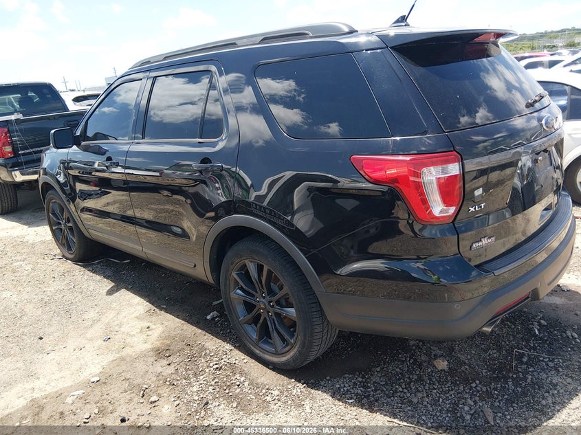 Vin: 1fm5k7dh5kga71922, lot: 45834436, ford explorer xlt 20193