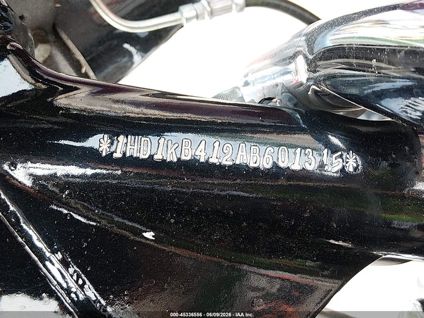 2010 Harley-Davidson Flhx VIN: 1HD1KB412AB601315 Lot: 45336556